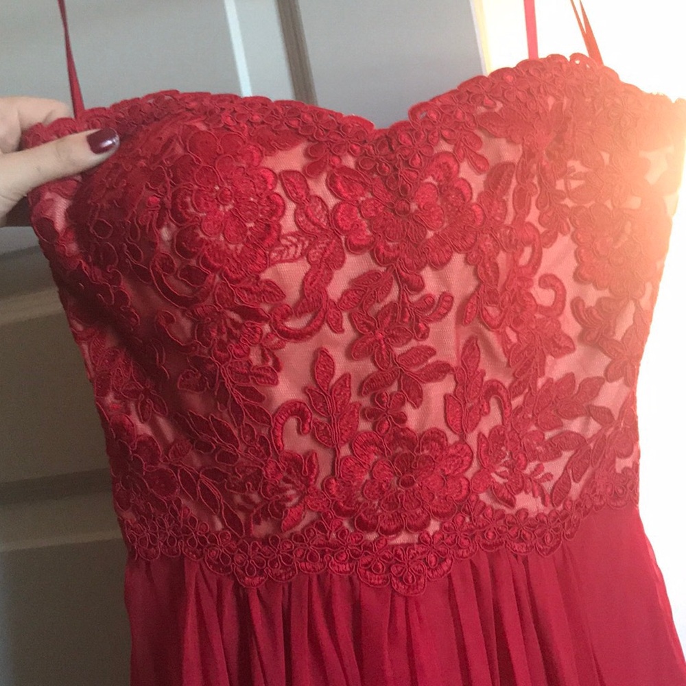 Red Prom Dress - Picture 2 of 5